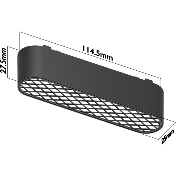 Светильник LINER COMFORT MAGNETIC H5 48V 6W 120° 2400-6000K Tuya Smart OSRAM | Black 115х25х25mm