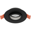 Светильник встраиваемый CITY DL X1 MR16 ALU BLACK | Ø92(77)x25mm