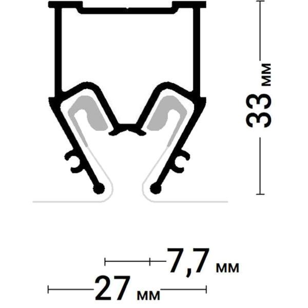 Багет AL ПФ-8242 - EURO 04 - разделитель теневой