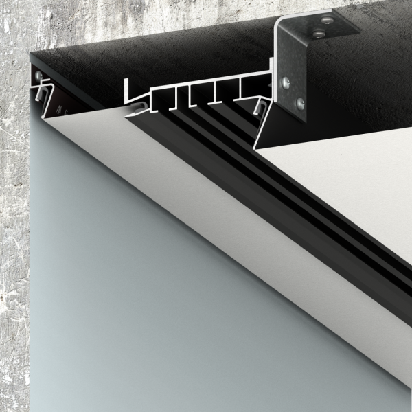 Багет AL под скрытый карниз белый трехрядный ПК-5 (light) длина 3,6м