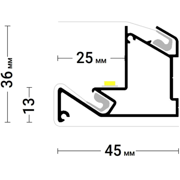 Багет AL ПФ-7624 - KONSTRUKTOR 01 - черный конструктор совместный