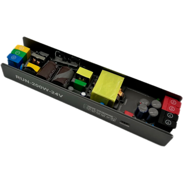 Блок питания 200w с умным управлением RUN 24v IP 20 193*49*29mm