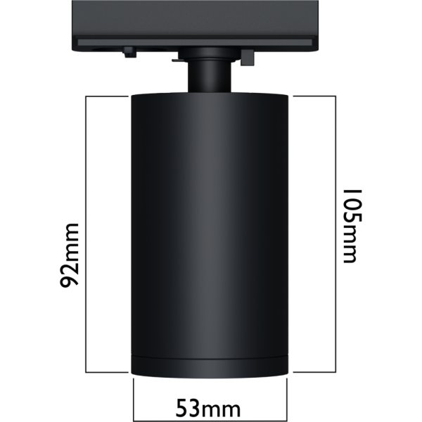 Трековый светильник 2TRA Colt под лампу GU10, белый