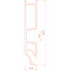 Багет AL ПФ-3884 Standart03 80 Led  2м черный