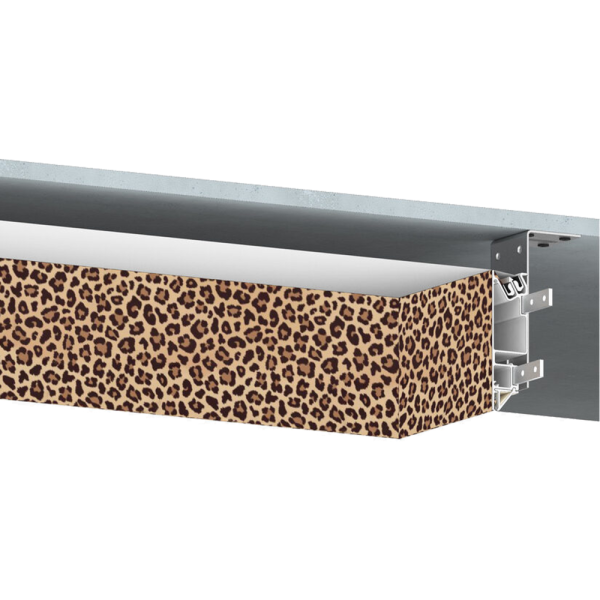 Багет AL ПФ-8816 - IZI UNI 01 - уровень ткань/пвх система черный