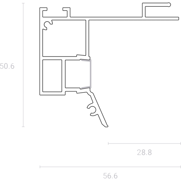 UMBRA Парящий профиль, черный