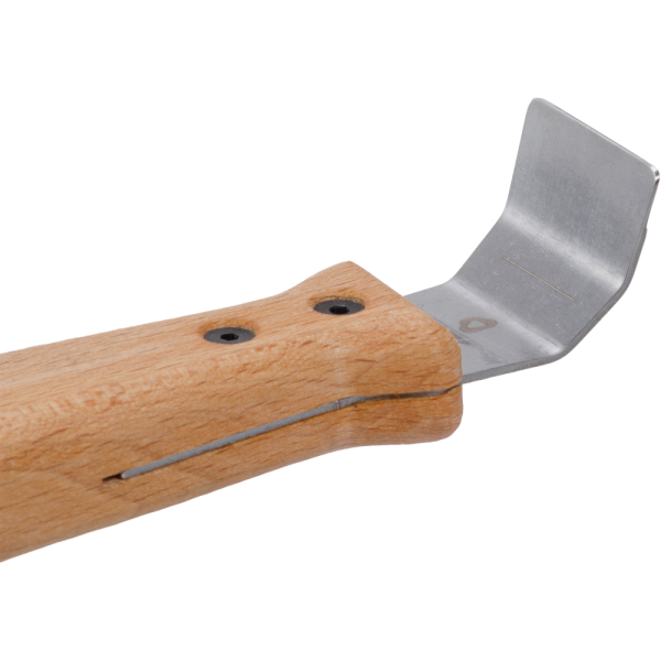 Лопатка "Стандарт" мини 37мм 2 гиба с выборкой, для теневых и парящих профилей ручка дерево