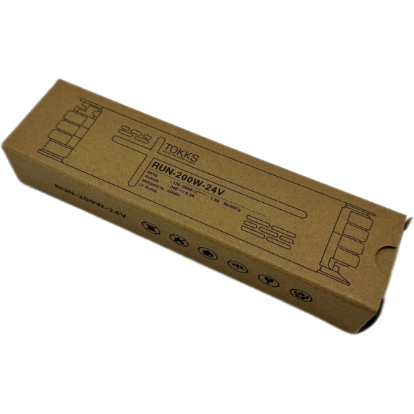 Блок питания 200w с умным управлением RUN 24v IP 20 193*49*29mm