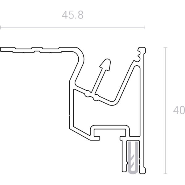 Линия SLOTT 40, черная