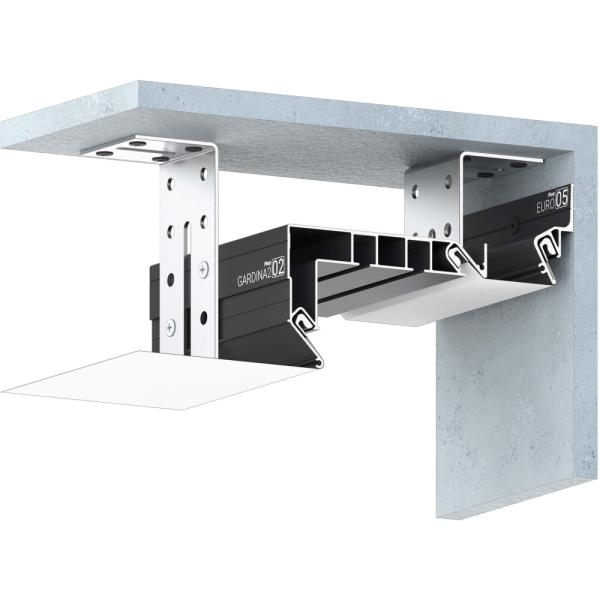 Багет AL под скрытый карниз белый двухрядный ПФ-8048 - GARDINA2 02 - длина 3,2м