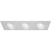 Светильник встраиваемый CITY DL X3 MR16 ALU WHITE | 257х92(75)x25mm