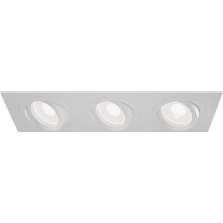 Светильник встраиваемый CITY DL X3 MR16 ALU WHITE | 257х92(75)x25mm