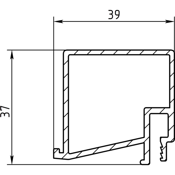 Евробрус ПВХ 2,5м