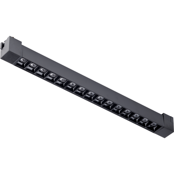 Трековый светильник линейный поворотный 30W черный GRILL 4000К