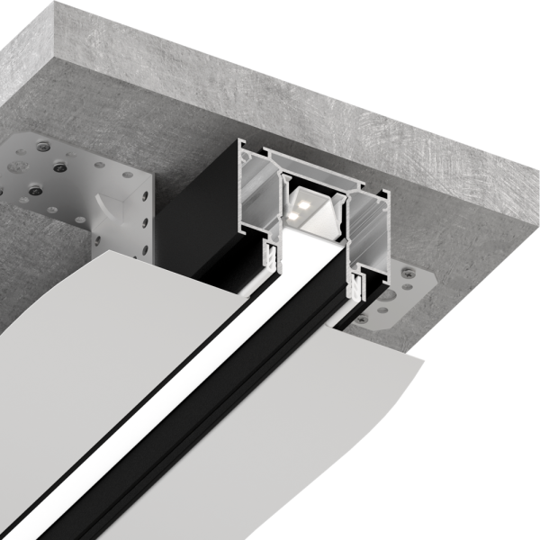 Профильная система SLOTT Canyon, черная 3.0 2м