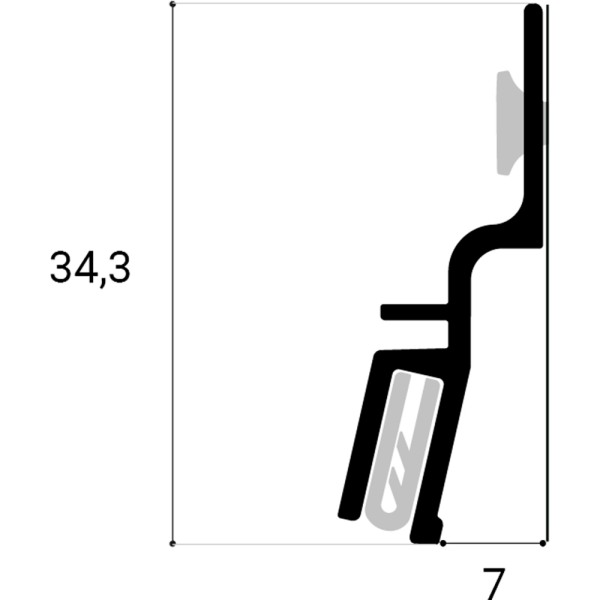 Профиль AL EuroSlott для ткани