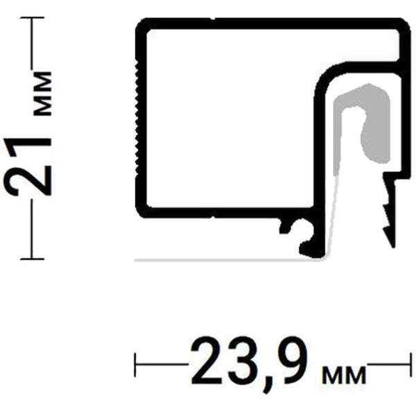 Багет AL ПФ-8673 - BRUS 05 - мини брус