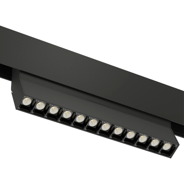 Светильник SPOT BLACK BOOK MAGNETIC S20 48V 16W 36° CRI90 OSRAM 4000K | Черный корпус L220хW22хH110m