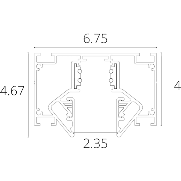 A473206 Магнитный шинопровод для натяжного потолка LINEA, 2м
