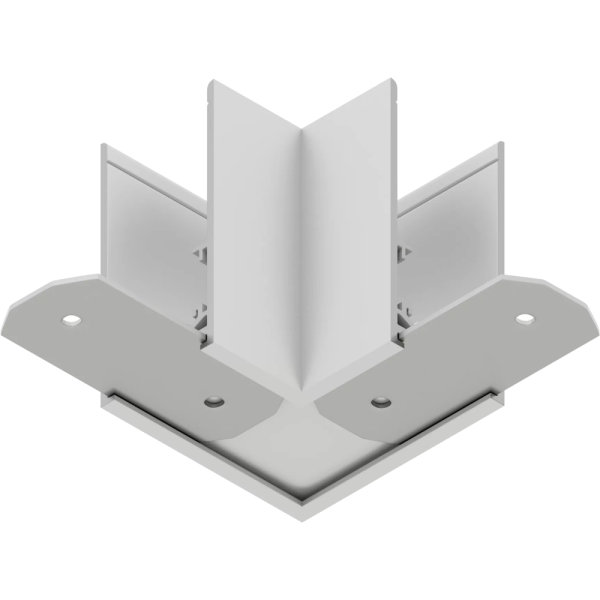 Угловой внутренний соединитель потолок-потолок для шинопровода S20, Белый