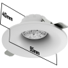Светильник встраиваемый CITY DLV MR16 GU5.3 WHITE | Ø95 (75)xH40mm