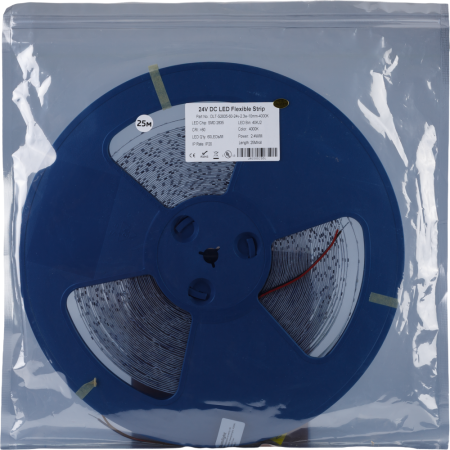 Светодиодная лента DLT-S2835- 60-24v-2.3w-10mm-4000K-280lum/m (кат.25м)