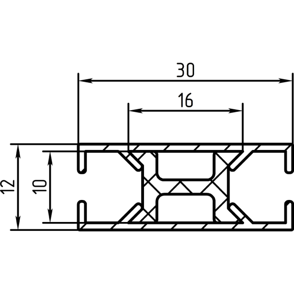 Карниз гибкий однорядный МОК 3м белый