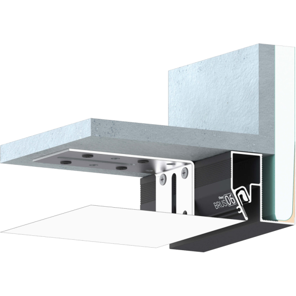 Багет AL ПФ-8608 - BRUS 06 - брус черный обход лестниц