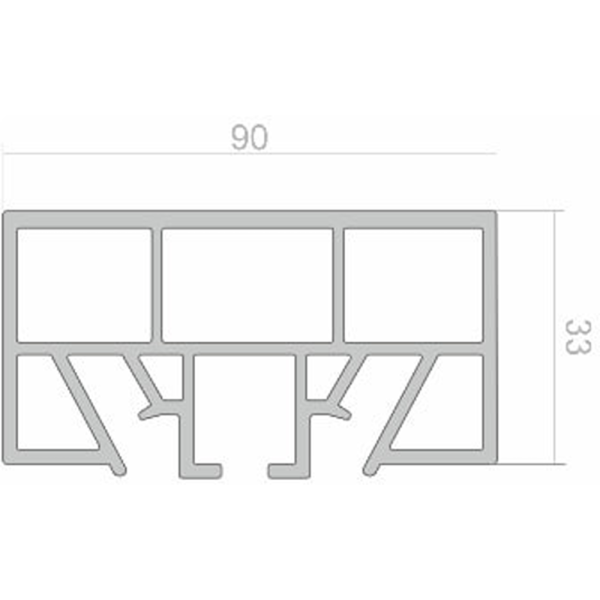 ПВХ Карниз  Однорядный 2,5м Чебоксарский