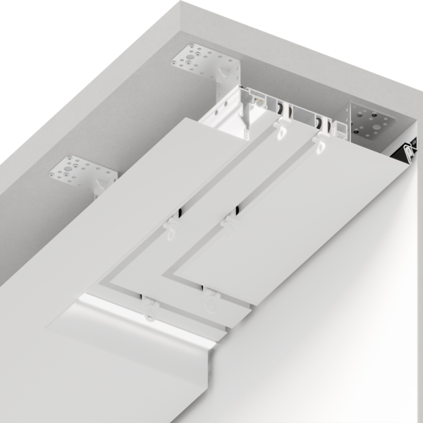 Бегунок карнизный, белый