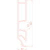 Багет AL ПФ-3884 Standart03 80 Led  2м белый