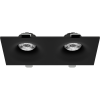 Светильник встраиваемый CITY DLV 2хMR16 GU5.3 BLACK | 190х95 H40mm