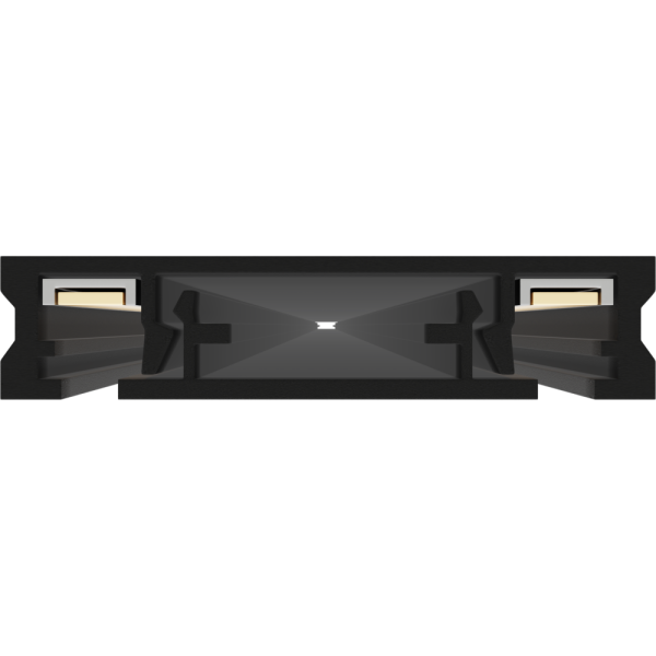 Трековая система накладная MAGNETIC H5 48V 2TRA BLACK 1500x25x5.5mm