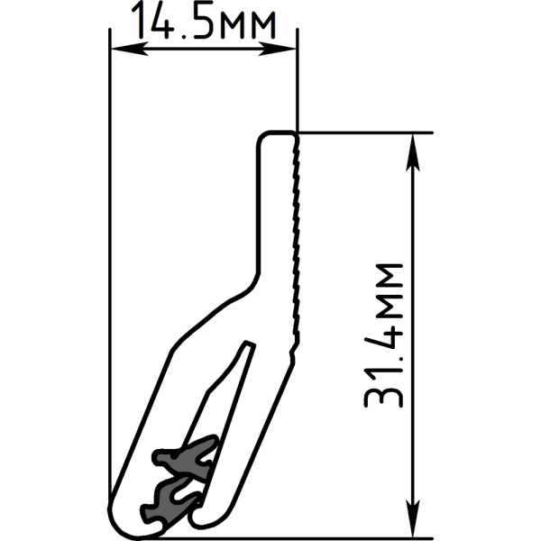 Евробагет Теневой ПВХ Йошка 2м