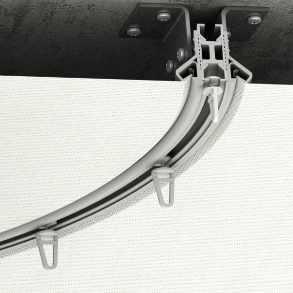 Карниз гибкий однорядный МОК 3м белый