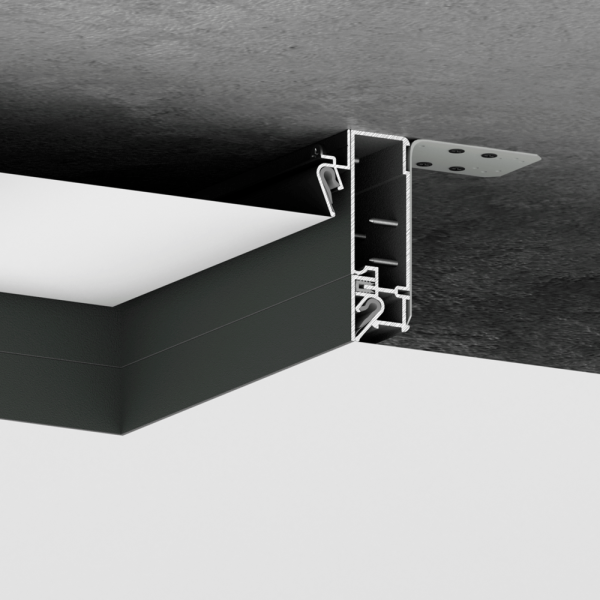 Конструкционный профиль АТОМ XL Черный 2м