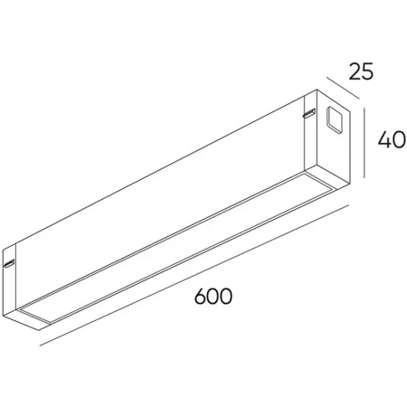 DK8005-BK Линейный  светильник SMART LINEAR 27W DIM 3000K-6000к черный