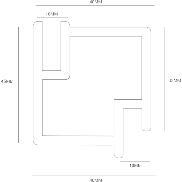 Брус теневой ПВХ 2,5м Седьмое небо