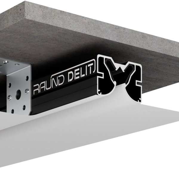 Разделительный профиль RAUND DELITE черный, 2м