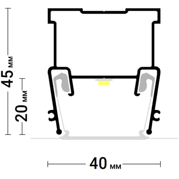 Багет AL ПФ-6838 - LINE 30 - световые линии 3см