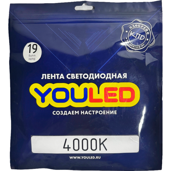 Лента светодиодная YOULED 19W 4000K 192/м 10мм