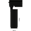 Трековый светильник CITY ZOOM NEW 10W 3000/4000/6000К 10°- 60° 2TRA 50х120mm | Черный корпус | 28675