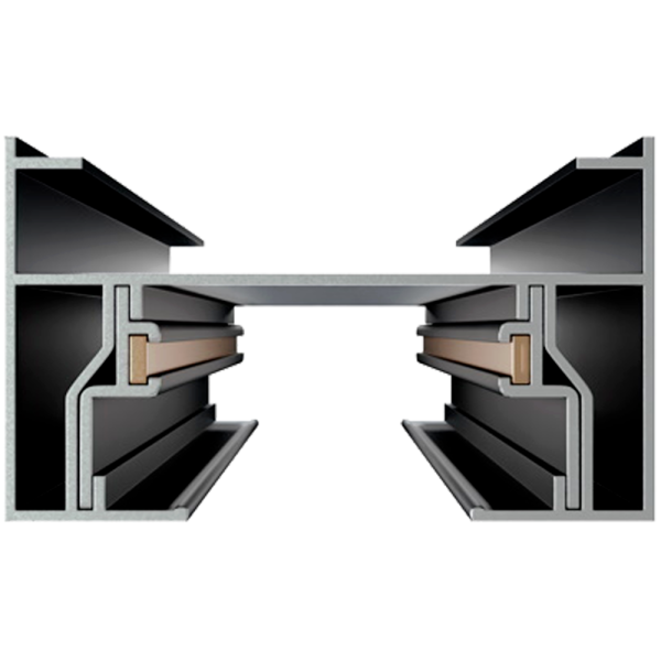 Шинопровод 33, 4мм 1м черный