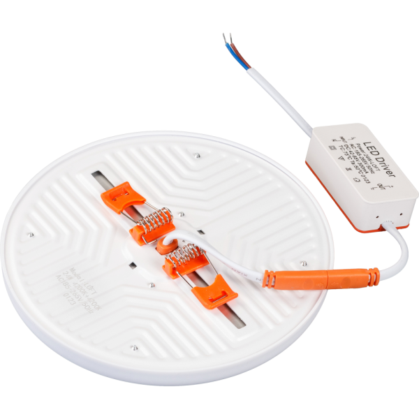LED панель круглая LOFT трехрежимная, 24W, 4200К, 2200Лм, D170*40 Dв50-150