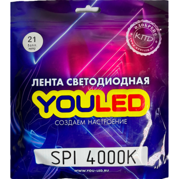 Лента YouLED SPI 21W 4000K 240d светодиодная