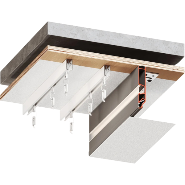Багет AL ПФ-3884 Standart03 80 Led  2м белый