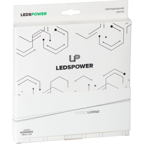Светодиодная лента LP 2835 128/м (12W/м) 24V нейтральная, класса LUX