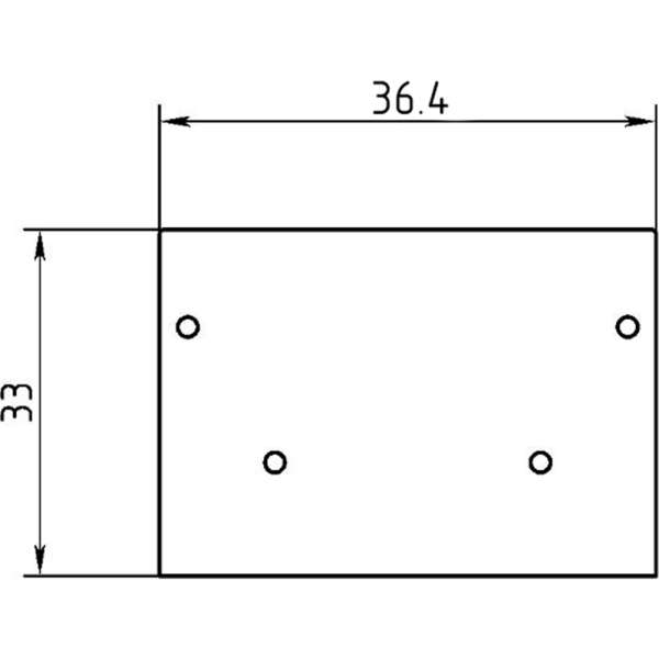 Заглушка торцевая без выреза, черный муар Vega 30
