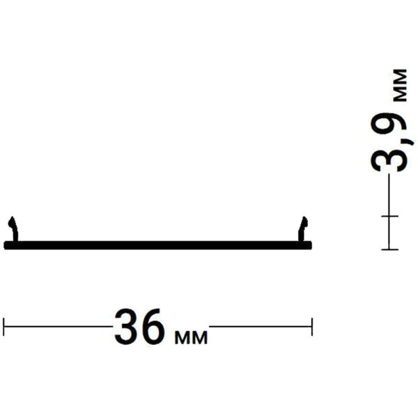 Экран световые линии поликарбонат 3.5см ПФ-8049