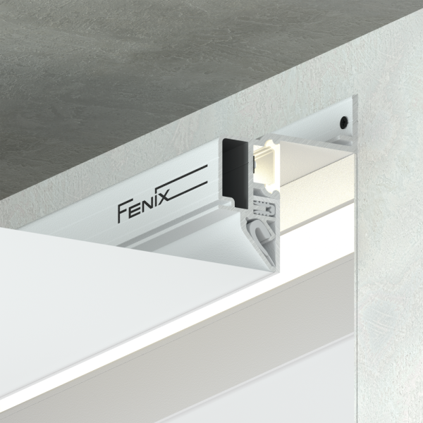 Профиль для интерьерной подсветки FENIX черный комплект 2м